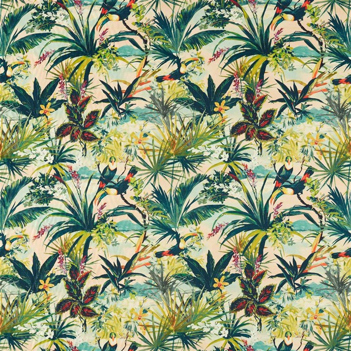 Clarke & Clarke Toucan Fabric in Blush